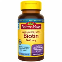 Nature Made® Maximum Strength Biotin Softgels 5000mcg Perspective: Main