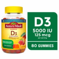 Nature Made® Extra Strength Strawberry Peach & Mango 125mcg Vitamin D3 Gummies