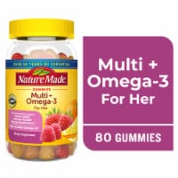 Nature Made® Multi for Her + Omega-3s Strawberry Lemon & Orange Gummies