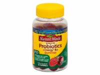 Nature Made® Raspberry & Cherry Flavored Digestive Probiotic + Energy B12 Adult Gummies