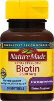 Nature Made Biotin Dietary Supplement Liquid Softgels 2500 mcg Perspective: Main