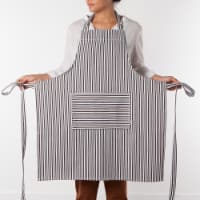 Now Designs Red Stripe Unisex Kitchen Apron with Adjustable Strap Perspective: Main