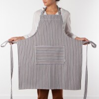 Now Designs Red Stripe Unisex Kitchen Apron with Adjustable Strap Perspective: Main