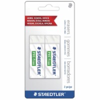 Staedtler  2.5 x 1 x 0.5 in. PVC-Free Erasers&#44; White - Pack of 2