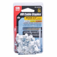 Gardner Bender 3/4 In. UV-Resistant Polyethylene White Coaxial Staple Perspective: Main