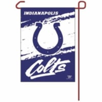 Indianapolis Colts Flag 12x18 Garden Style 2 Sided Perspective: Main