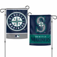 Seattle Mariners Flag 12x18 Garden Style 2 Sided Perspective: Main