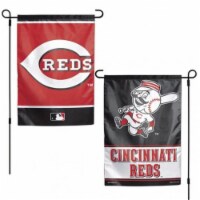 Cincinnati Reds Flag 12x18 Garden Style 2 Sided Perspective: Main