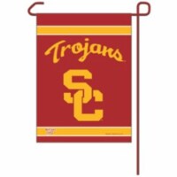 Casey's 12x18 Garden Style 2 Sided USC Trojans Flag