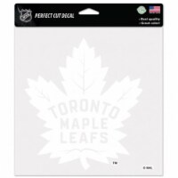 Toronto Maple Leafs Decal 8x8 Perfect Cut White Special Order