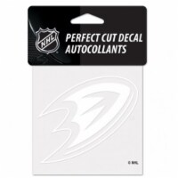 Anaheim Ducks Decal 4x4 Perfect Cut White Special Order