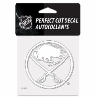 Buffalo Sabres Decal 4x4 Perfect Cut White Special Order