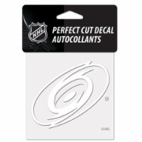 Carolina Hurricanes Decal 4x4 Perfect Cut White Special Order