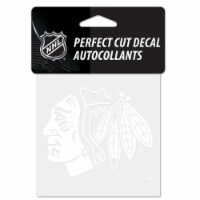 Chicago Blackhawks Decal 4x4 Perfect Cut White Special Order