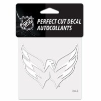 Washington Capitals Decal 4x4 Perfect Cut White Special Order