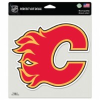 Calgary Flames Decal 8x8 Perfect Cut Color Special Order
