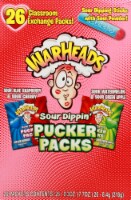 Warheads Two Flavor Combos Sour Dippin' Pucker Packs 26 Count Perspective: Main