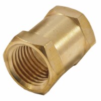Forney Brass Coupler 1/4 in. Female NPT 1/4 in. Female NPT 1 pc. - Total Qty: 1; Each Pack