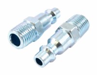 Forney Steel Plug 1/4 in. Male NPT 1/4 in. 2 pc. - Total Qty: 1; Each Pack Qty: 2; Total