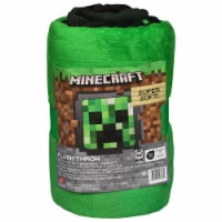 Minecraft plush blanket online