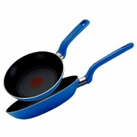 T-Fal B037S264 BLU 8 & 10.5 in. Excite Frying Pan Set, Blue - Pack of 2