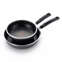T-Fal B061S264 18 & 10 in. Signature & Fry Pan Set, Gray - 2 Piece