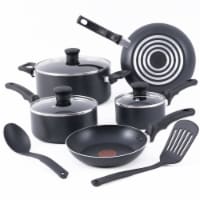 T-fal Essentials Cookware Set Non Stick - Black Perspective: Main