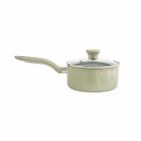 T-fal Fresh 100% Recycled Aluminum Ceramic Sauce Pan - Green Perspective: Main