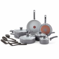 T-Fal Recycled Ceramic Cookware Set - Gray Perspective: Main