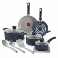 T-fal Essentials Cookware Set Ceramic - Blue Perspective: Main
