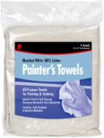 Buffalo™ Bleached Cotton Painter’s Towels - 4 Pack - Natural