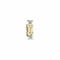 Cooper Wiring Device BR20V 3-Wire Duplex Receptacle, Ivory - 20A - Pack of 10