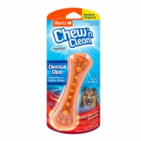 Hartz Chew 'n Clean Medium Dental Duo Dog Chew Toy Perspective: Main