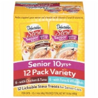 Delectables™ Senior 10yrs+ Lickable Stew Cat Treat Variety Pack Perspective: Main