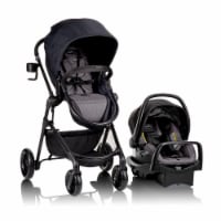 evenflo pivot travel system black