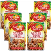 California Garden - Premium, Plain Fava Beans 450g (6 Cans) Perspective: Main