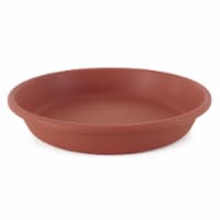 The HC Companies 21 Inch Planter Saucer for Classic Pot Containers, Clay Color Perspective: Main