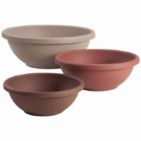 Myers Industries Inc AKRGAB22000E35 Akro 22 in. Garden Bowl Clay With Removeable Drain Plugs