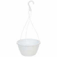 Myers 10 In. Polypropylene White Hanging Plant Basket HSI10008A10