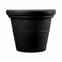 HC Companies Terrazzo Round Planter Pot - Black