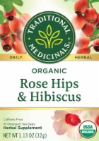 Traditional Medicinals Organic Rose Hips With Hibiscus Tea Bags 16 Count