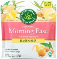 Traditional Medicinals Morning Ease Organic Lemon Ginger Herbal Lozenges Perspective: Main