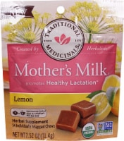 Traditional Medicinals Mother's Milk Organic Lemon Flavor Chews Perspective: Main