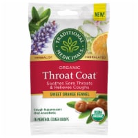 Traditional Medicinals® Organic Sweet Orange Fennel Throat Coat® Menthol Cough Drops