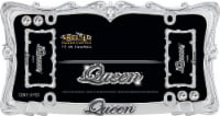 Cruiser Accessories® Queen™ License Plate Frame - Chrome/Clear Perspective: Main