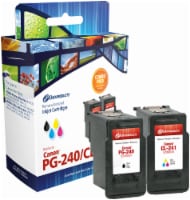Dataproducts Remanufactured Ink Cartridge for Canon PG-240/CL-241 - Black/Tri-Color Perspective: Main