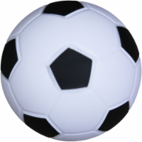 Hedstrom Junior Athletic Foam Soccer Ball - White/Black Perspective: Main