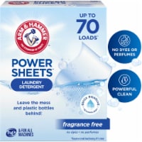 Arm & Hammer™ Fragrance-Free Power Sheets™ Laundry Detergent Perspective: Main