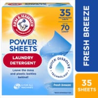 ARM & HAMMER Power Sheets Fresh Breeze Laundry Detergent Sheets Perspective: Main