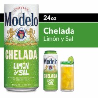 Modelo Chelada Limón y Sal Mexican Import Flavored Beer Perspective: Main